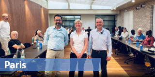 Traders in Paris: Valérie Sallé de Chou, Johann Paysant Dorange et Gilles Santacreu.